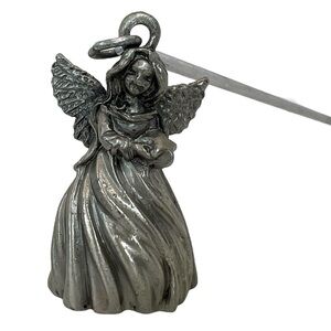 Vintage Rawcliffe Pewter 1998 Angel with Star Candle Snuffer